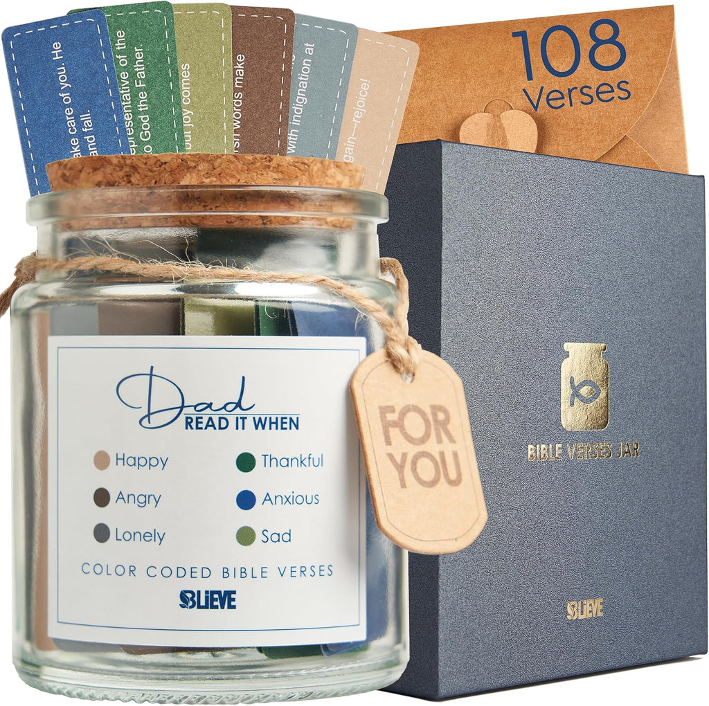 BLIEVE Read Me When Bible Verse Jar